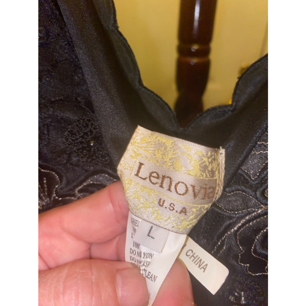 Women's Lenovia Black Dress Size L - Picture 2 of 9